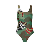 © 2&Fro Green Camo Ladies One-Piece Swimsuit