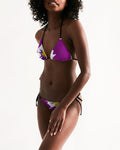 African violet Women's Triangle String Bikini