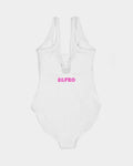 Black Cat branded logo Women's One-Piece Swimsuit