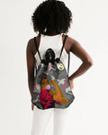 The Resistance (gray) camouflage Canvas Drawstring Bag