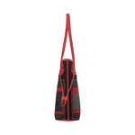 Retro BoomBox Tote (red trim)