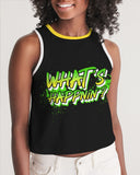 What's Happnin'? Women's Cropped Tank