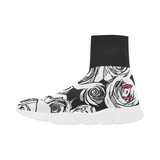 Dope Rose BlackWhite Mock Sock Shoes