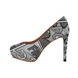 Woke Comic (Grayscale) High Heels