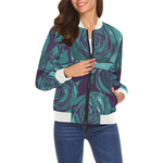 Dope Rose Blue Bomber jacket - ladies