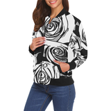 Dope Rose BlackWhite Bomber - ladies