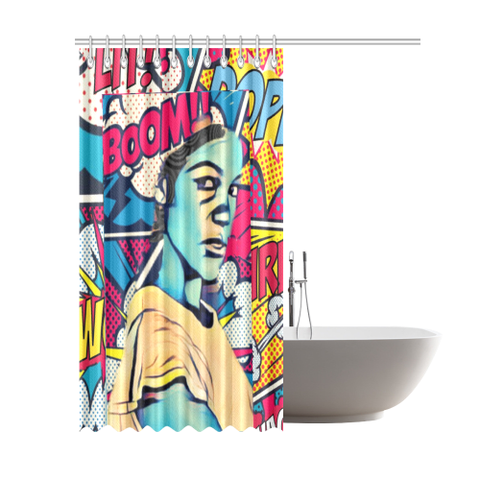 Mind Blown Shower Curtain - Woke print Edition (69"x84")