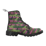 Pink Army Marching Boots