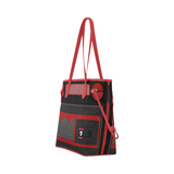 Retro BoomBox Tote (red trim)