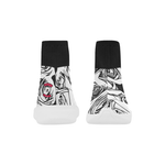 Dope Rose BlackWhite Mock Sock Shoes