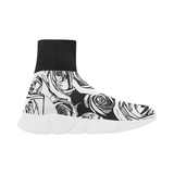 Dope Rose BlackWhite Mock Sock Shoes