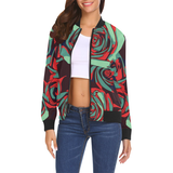 Dope Rose Teal Bomber jacket - Ladies