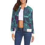 Dope Rose Blue Bomber jacket - ladies