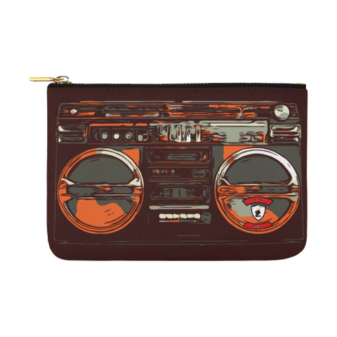 Orangey BoomBox Carry-All Pouch 12.5''x8.5''