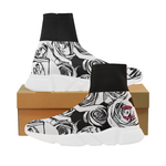 Dope Rose BlackWhite Mock Sock Shoes