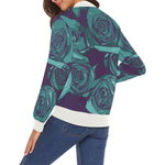 Dope Rose Blue Bomber jacket - ladies