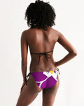 African violet Women's Triangle String Bikini