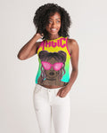 Women's Black Girl Magic Cropped Tank