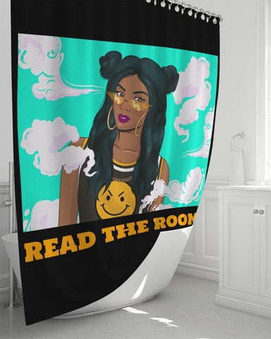 Read The Room Shower Curtain 72"x72"