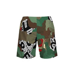 © 2&Fro Green Camo Men's Swim Trunks