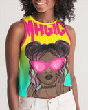 Women's Black Girl Magic Cropped Tank