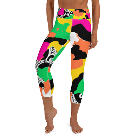 2&Fro Neon Yoga Capri Leggings