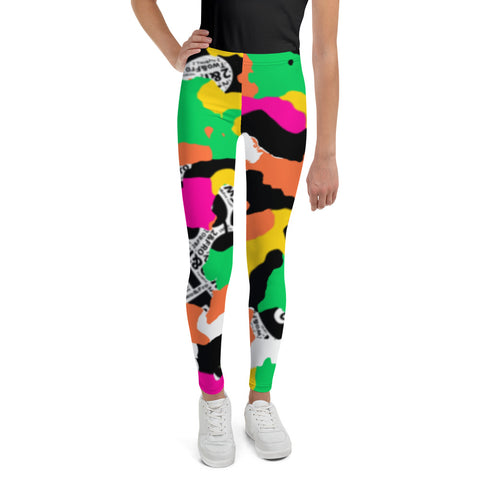 Neon 2&Fro Camo Leggings 4 Kids