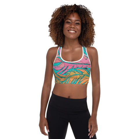 Savage (Teal) Padded Sports Bra